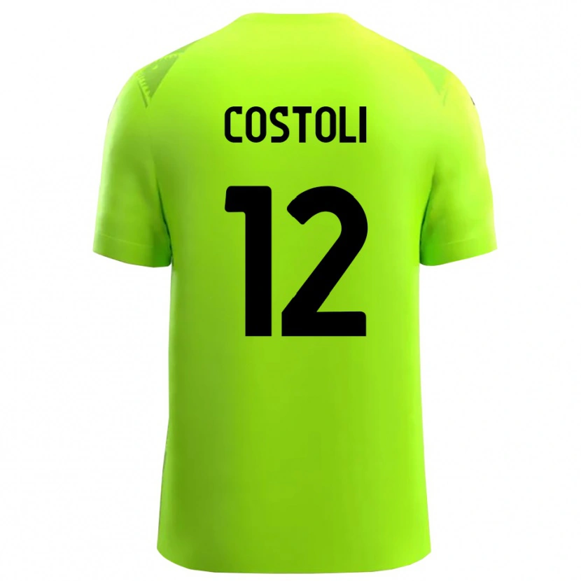 Danxen Kinderen Luca Costoli #12 Gras Groen Zwart Keepersshirt 2025/26 T-Shirt België