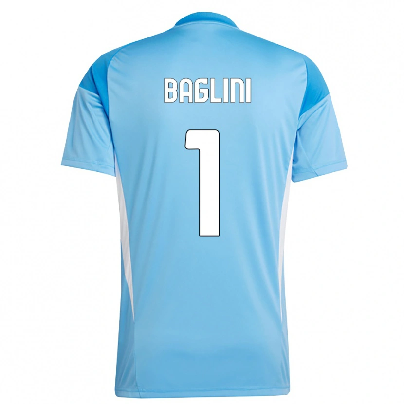 Danxen Kinderen Giacomo Baglini #1 Hemelsblauw Wit Keepersshirt 2025/26 T-Shirt België