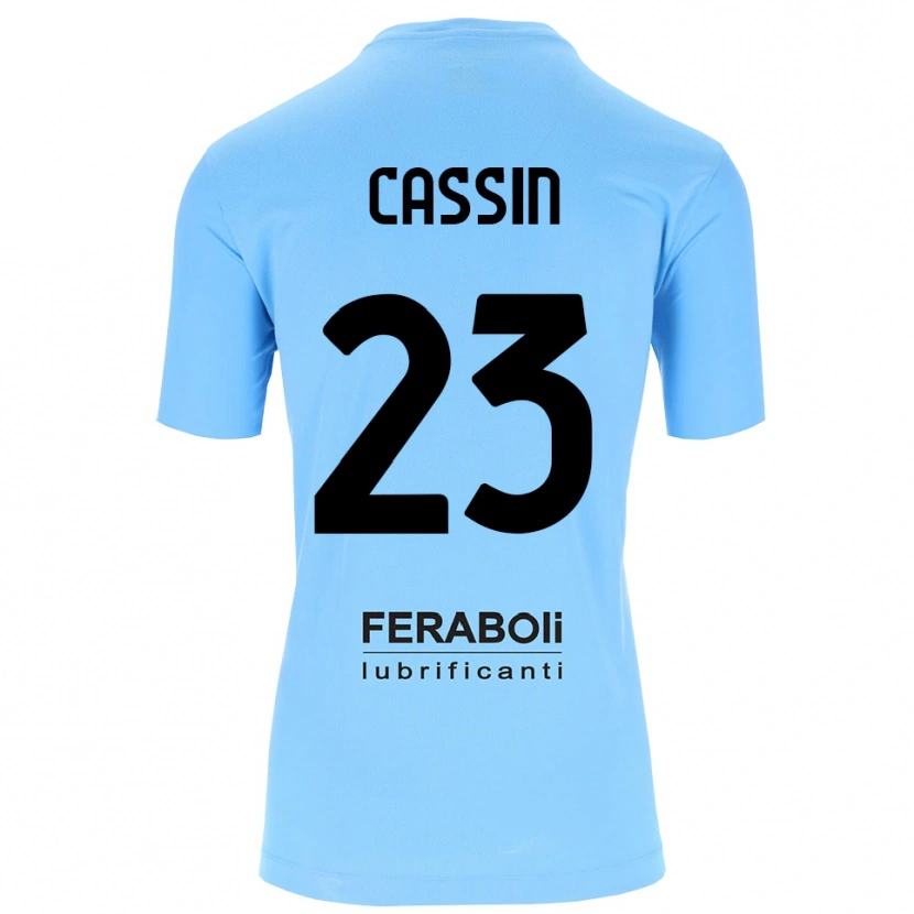Danxen Kinderen Marco Cassin #23 Hemelsblauw Zwart Keepersshirt 2025/26 T-Shirt België