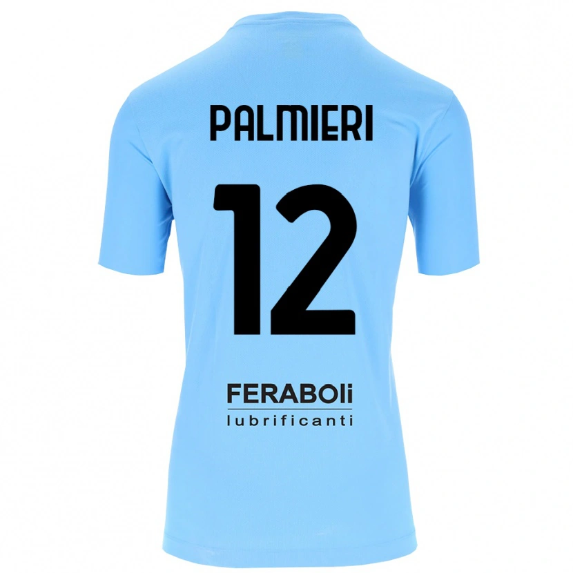 Danxen Kinderen Cristian Palmieri #12 Hemelsblauw Zwart Keepersshirt 2025/26 T-Shirt België