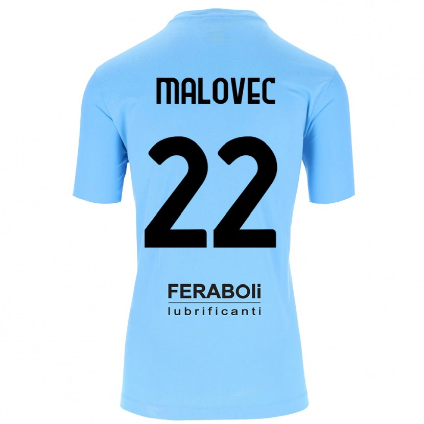 Danxen Kinderen Adrian Malovec #22 Hemelsblauw Zwart Keepersshirt 2025/26 T-Shirt België