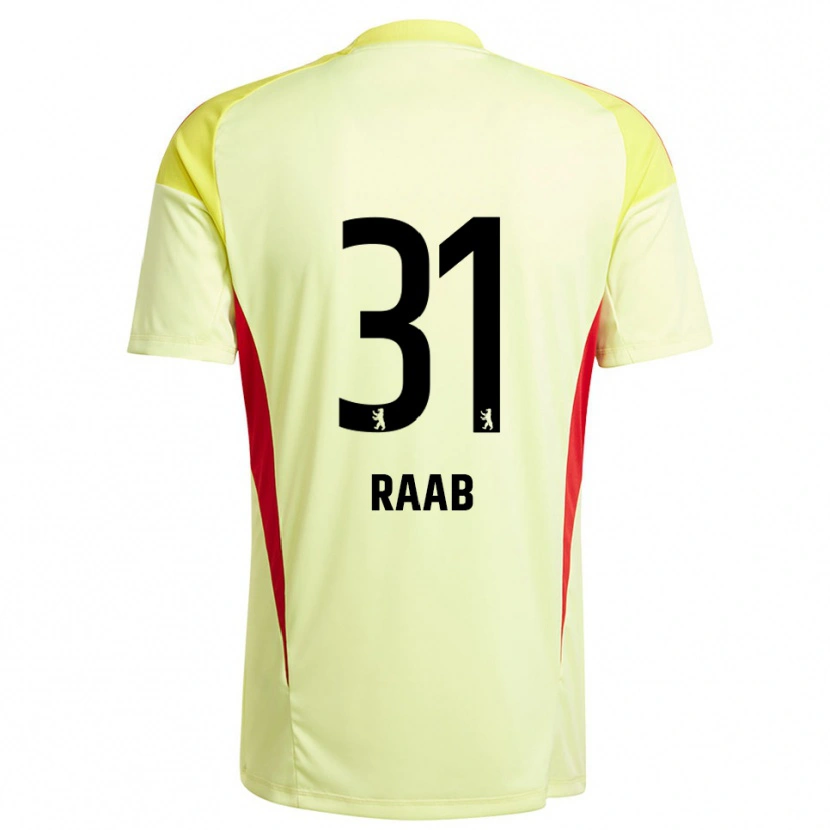 Danxen Kinderen Matheo Raab #31 Licht Geel Zwart Keepersshirt 2025/26 T-Shirt België
