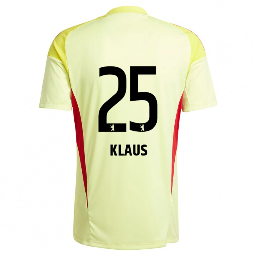 Danxen Kinderen Carl Klaus #25 Licht Geel Zwart Keepersshirt 2025/26 T-Shirt België
