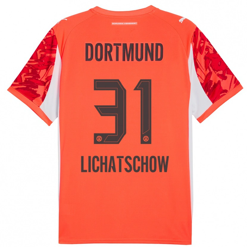 Danxen Kinderen Deniese Lichatschow #31 Rood Oranje Keepersshirt 2025/26 T-Shirt België