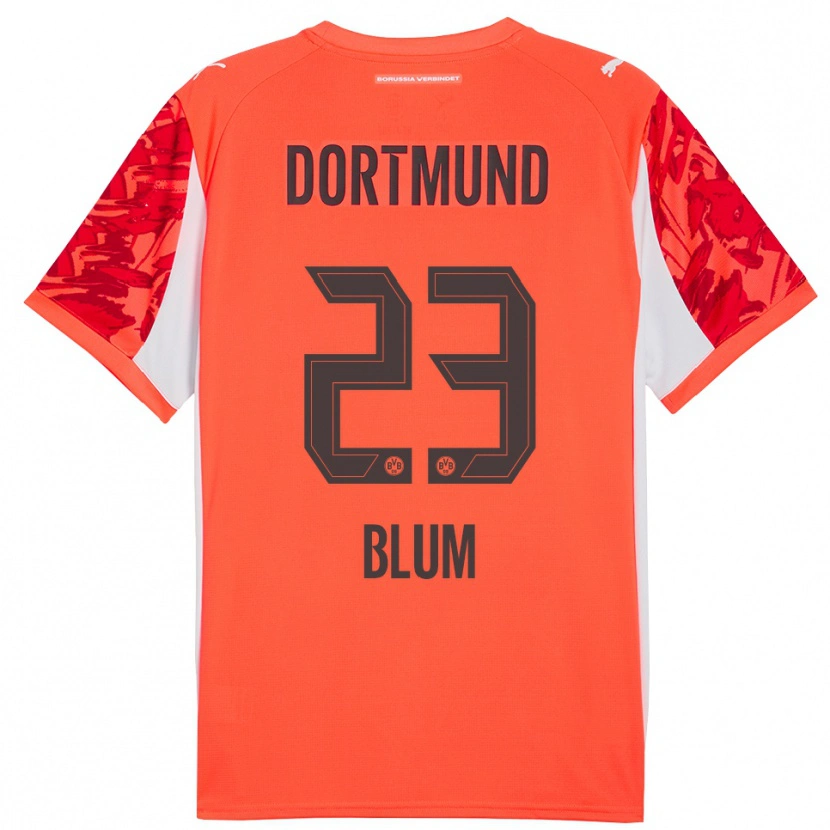 Danxen Kinderen Caroline Blum #23 Rood Oranje Keepersshirt 2025/26 T-Shirt België