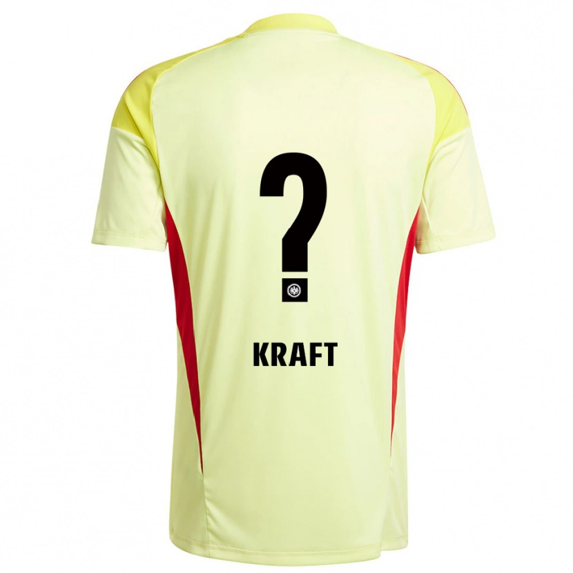 Danxen Kinderen Nico Kraft #0 Licht Geel Zwart Keepersshirt 2025/26 T-Shirt België