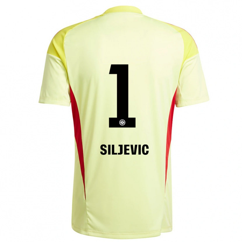 Danxen Kinderen Amil Siljevic #1 Licht Geel Zwart Keepersshirt 2025/26 T-Shirt België