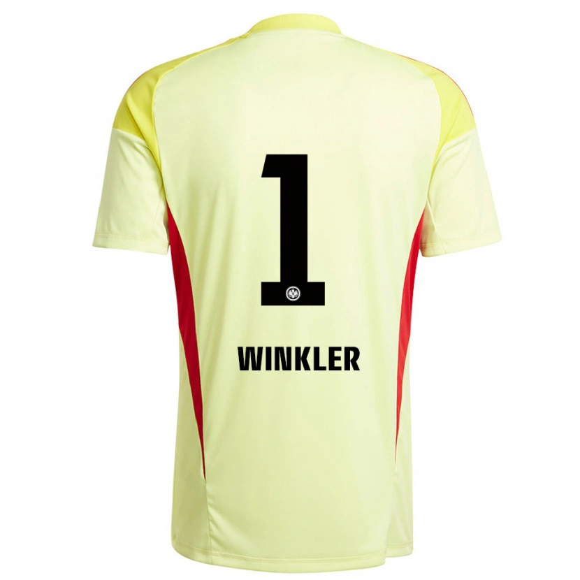 Danxen Kinderen Sophia Winkler #1 Licht Geel Zwart Keepersshirt 2025/26 T-Shirt België