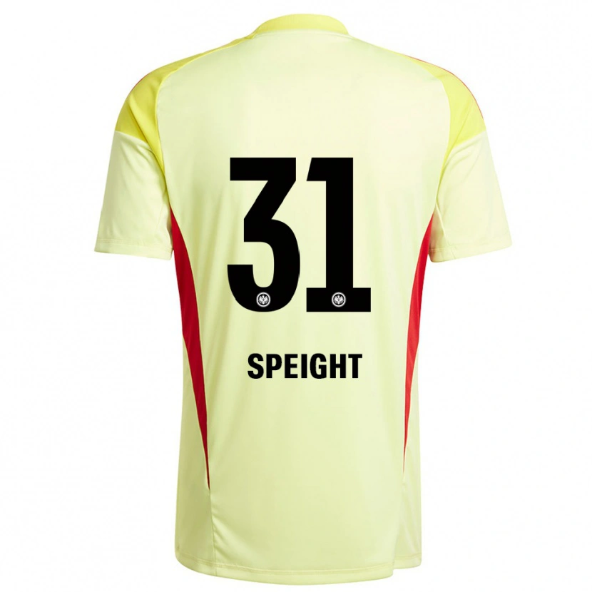 Danxen Kinderen Benjamin Speight #31 Licht Geel Zwart Keepersshirt 2025/26 T-Shirt België