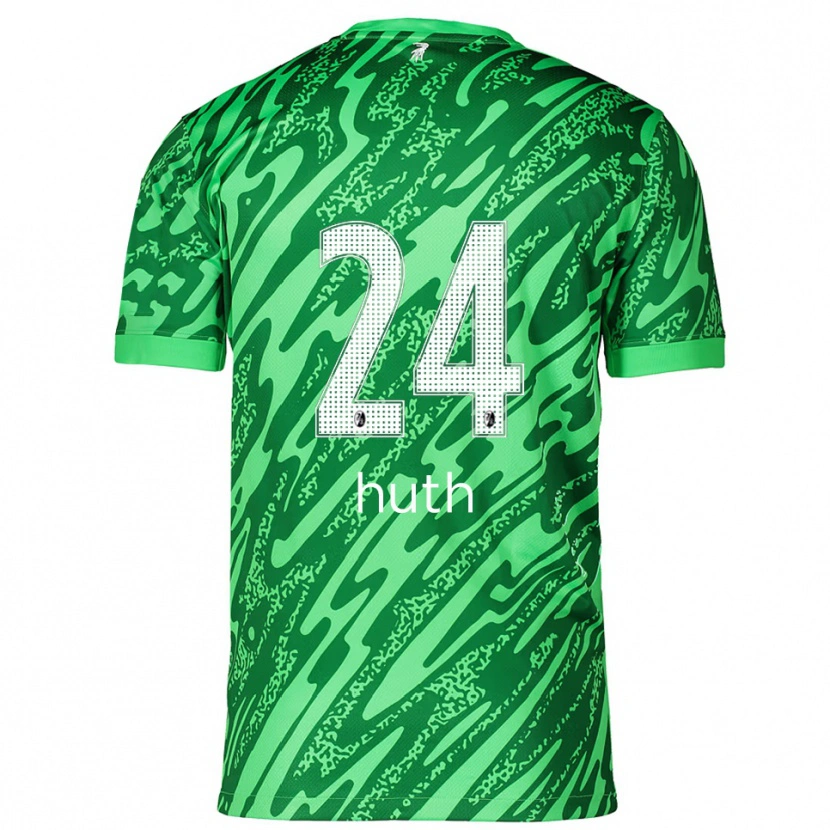 Danxen Kinderen Jannik Huth #24 Groen Wit Keepersshirt 2025/26 T-Shirt België