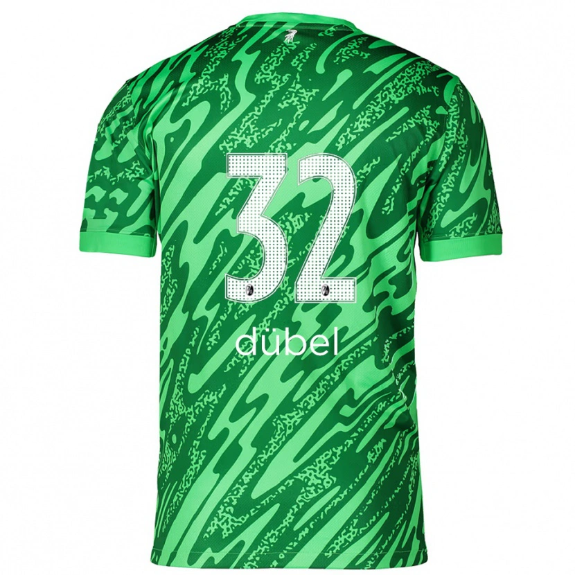 Danxen Kinderen Sarah-Lisa Dübel #32 Groen Wit Keepersshirt 2025/26 T-Shirt België