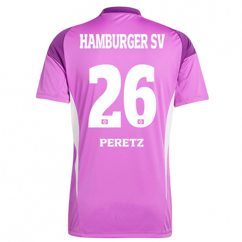 Danxen Kinderen Daniel Peretz #26 Lila Wit Paars Keepersshirt 2025/26 T-Shirt België