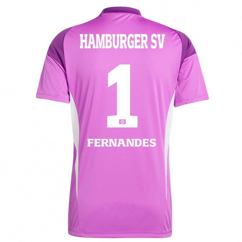 Danxen Kinderen Daniel Heuer Fernandes #1 Lila Wit Paars Keepersshirt 2025/26 T-Shirt België