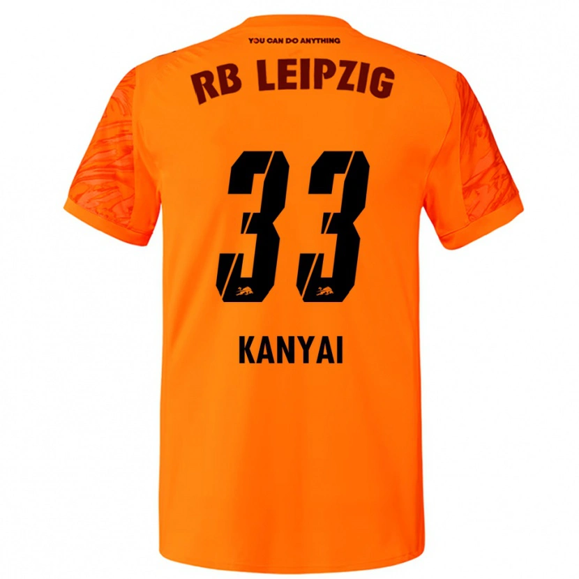 Danxen Kinderen János Kányai #33 Oranje Rood Keepersshirt 2025/26 T-Shirt België