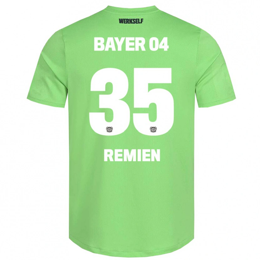Danxen Kinderen Louisa Remien #35 Licht Groen Wit Keepersshirt 2025/26 T-Shirt België