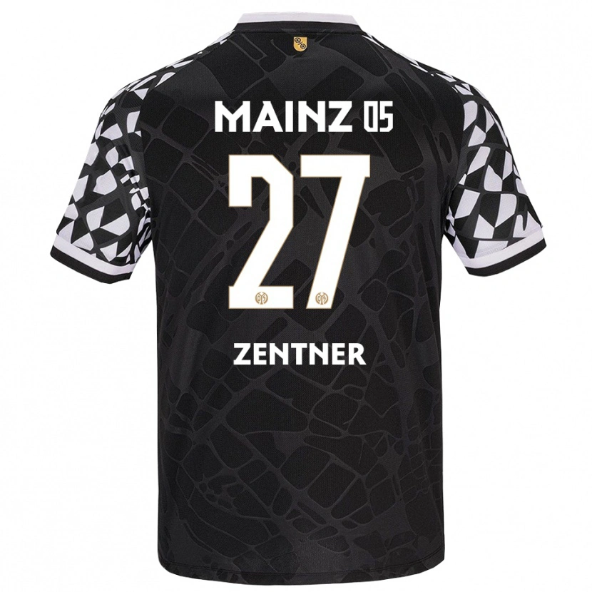 Danxen Kinderen Robin Zentner #27 Zwart Wit Keepersshirt 2025/26 T-Shirt België