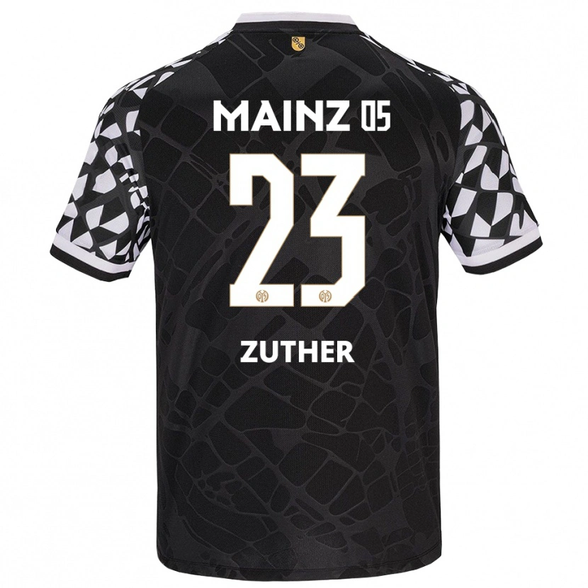 Danxen Kinderen Pit Zuther #23 Zwart Wit Keepersshirt 2025/26 T-Shirt België