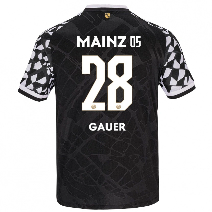 Danxen Kinderen Luke Gauer #28 Zwart Wit Keepersshirt 2025/26 T-Shirt België