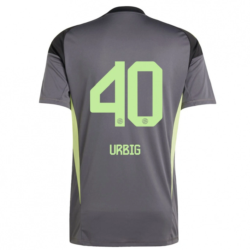 Danxen Kinderen Jonas Urbig #40 Zwart Groen Geel Keepersshirt 2025/26 T-Shirt België