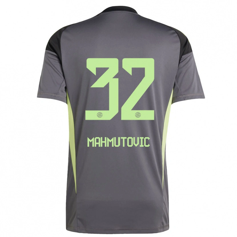 Danxen Kinderen Ena Mahmutovic #32 Zwart Groen Geel Keepersshirt 2025/26 T-Shirt België