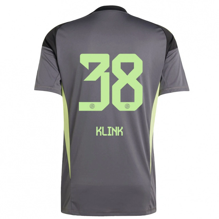 Danxen Kinderen Anna Klink #38 Zwart Groen Geel Keepersshirt 2025/26 T-Shirt België