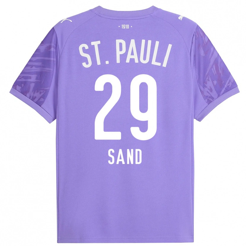 Danxen Kinderen Christoffer Sand #29 Medium Paars Zwart Keepersshirt 2025/26 T-Shirt België
