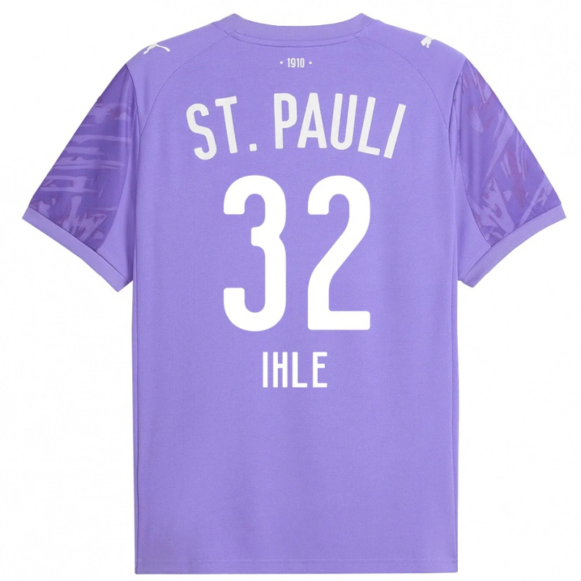 Danxen Kinderen Friederike Ihle #32 Medium Paars Zwart Keepersshirt 2025/26 T-Shirt België