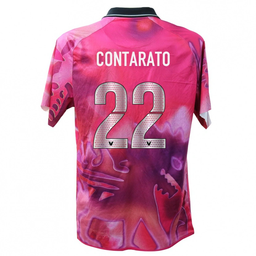 Danxen Kinderen Ettore Contarato #22 Diep Roze Keepersshirt 2025/26 T-Shirt België