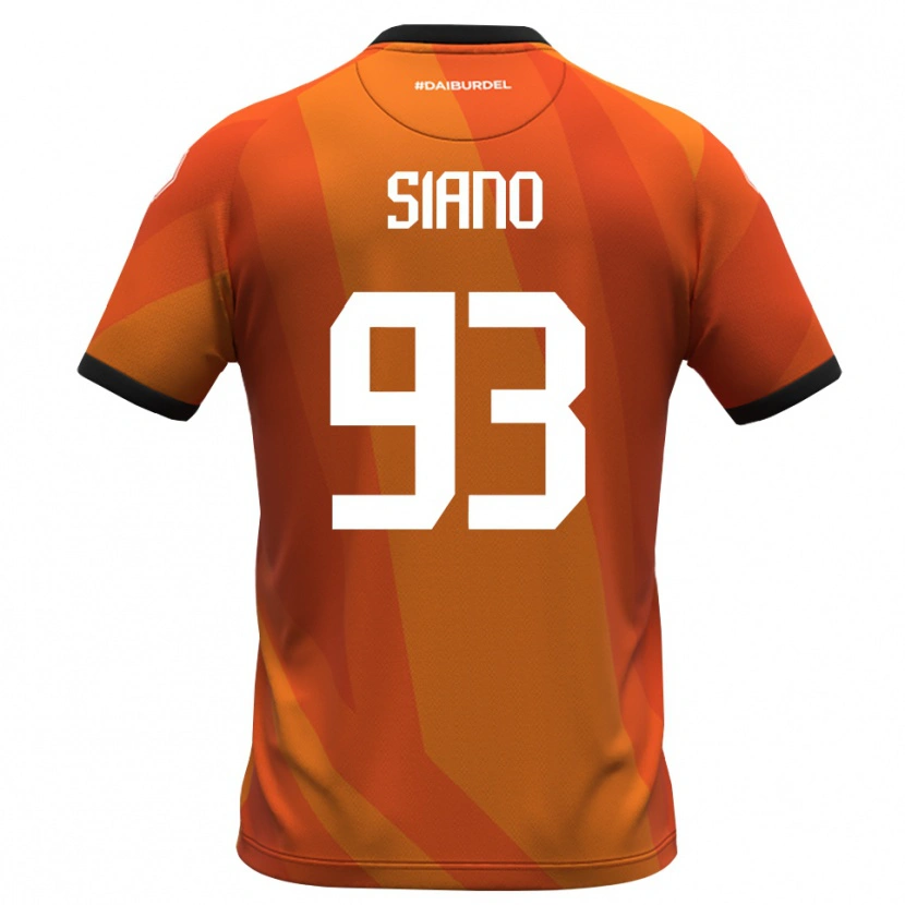 Danxen Kinderen Alessandro Siano #93 Koraal Wit Zwart Keepersshirt 2025/26 T-Shirt België