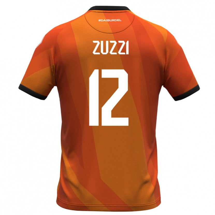 Danxen Kinderen Riccardo Zuzzi #12 Koraal Wit Zwart Keepersshirt 2025/26 T-Shirt België