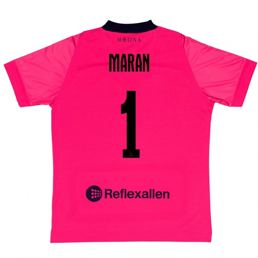 Danxen Kinderen Andrea Maran #1 Dieproze Zwart Keepersshirt 2025/26 T-Shirt België