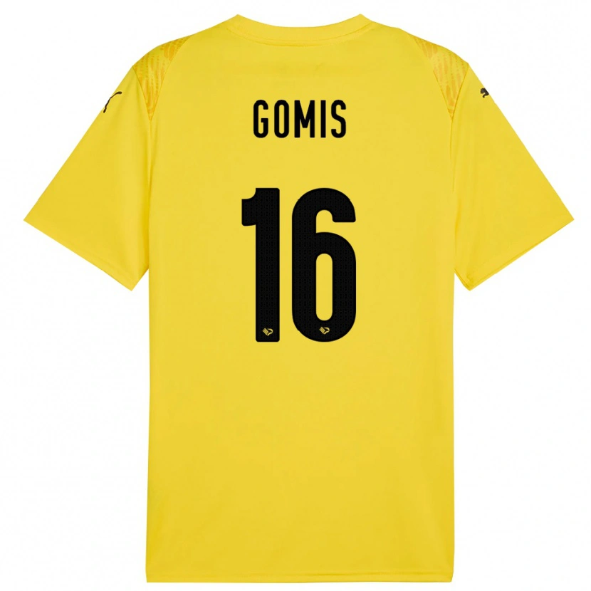 Danxen Kinderen Alfred Gomis #16 Geel Zwart Keepersshirt 2025/26 T-Shirt België