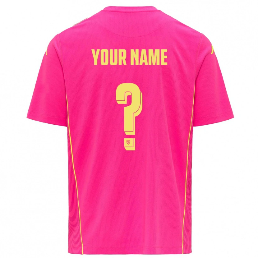 Danxen Kinderen Spezia Calcio Diep Roze Geel Keepersshirt 2025/26 T-Shirt België