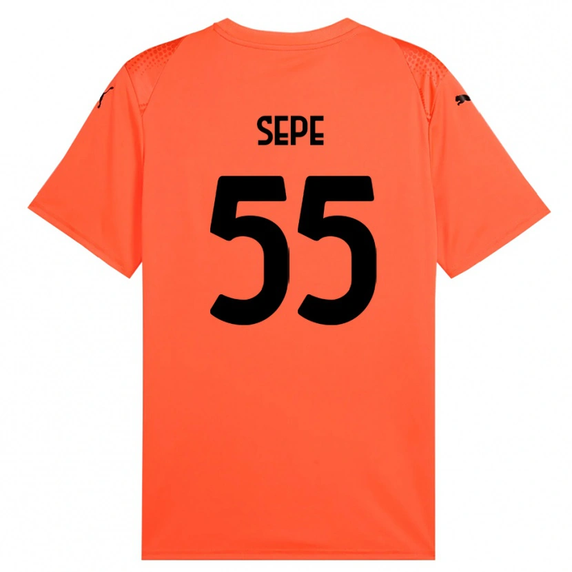 Danxen Kinderen Luigi Sepe #55 Oranje Zwart Keepersshirt 2025/26 T-Shirt België