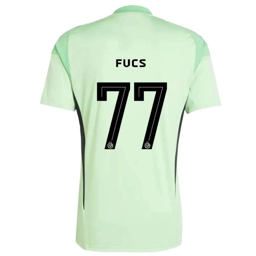 Danxen Kinderen Roee Fucs #77 Licht Groen Zwart Keepersshirt 2025/26 T-Shirt België