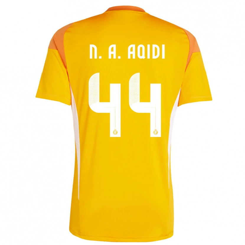 Danxen Kinderen Nawaf Al-Aqidi #44 Oranje Geel Wit Keepersshirt 2025/26 T-Shirt België