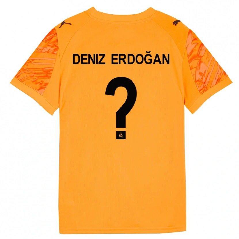 Danxen Kinderen Ali Deniz Erdoğan #0 Donker Oranje Zwart Keepersshirt 2025/26 T-Shirt België