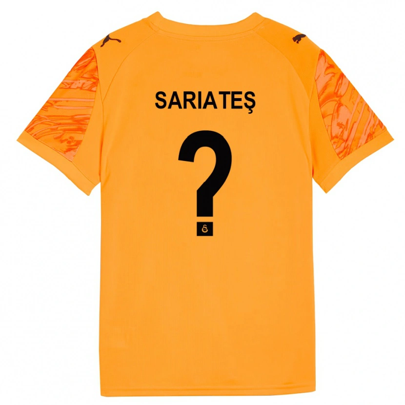 Danxen Kinderen Taha Sarıateş #0 Donker Oranje Zwart Keepersshirt 2025/26 T-Shirt België