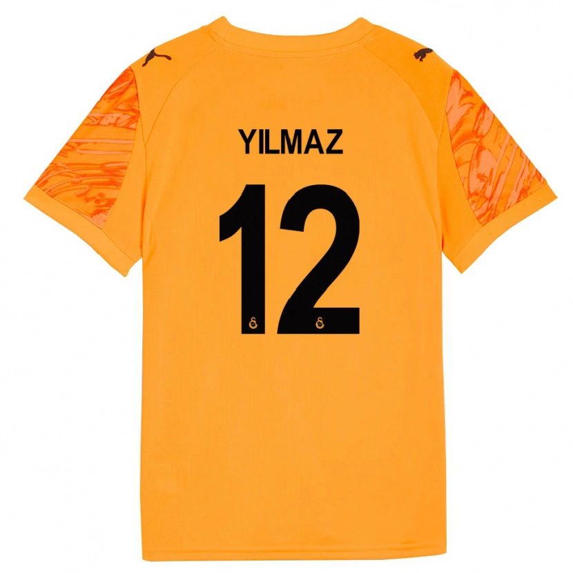 Danxen Kinderen Arda Yılmaz #12 Donker Oranje Zwart Keepersshirt 2025/26 T-Shirt België