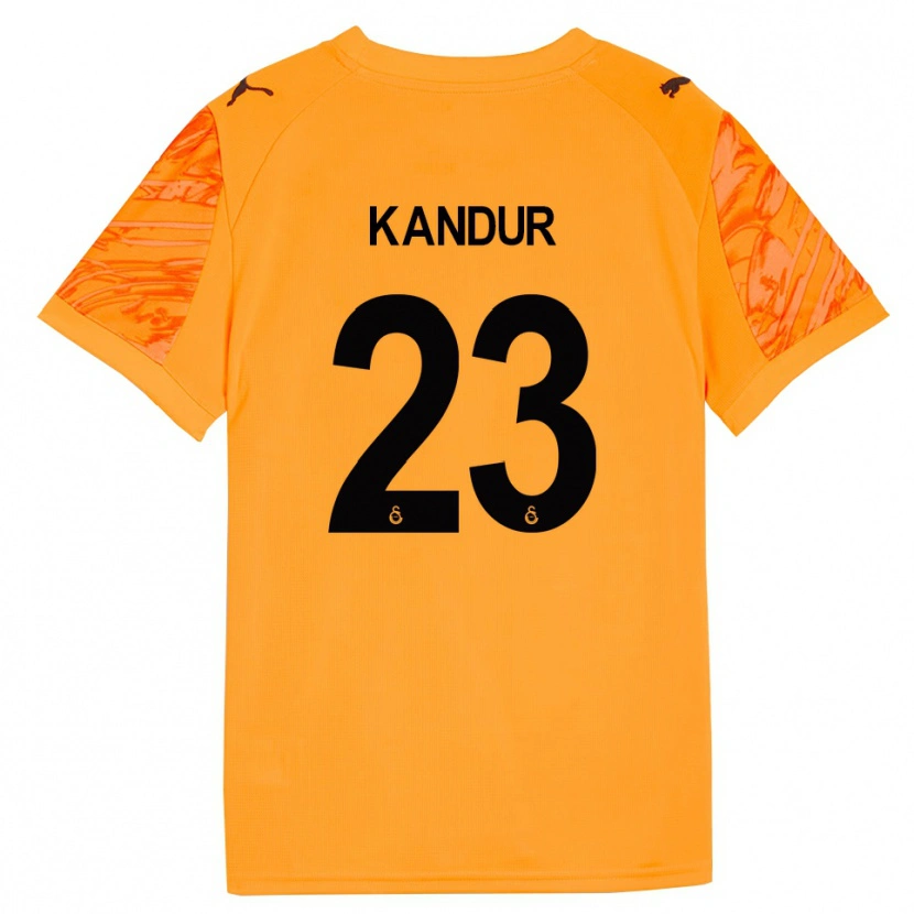 Danxen Kinderen Müge Kandur #23 Donker Oranje Zwart Keepersshirt 2025/26 T-Shirt België