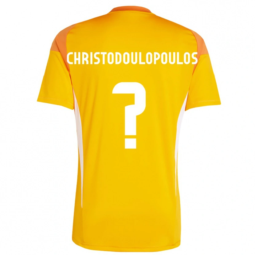 Danxen Kinderen Giannis Christodoulopoulos #0 Oranje Wit Keepersshirt 2025/26 T-Shirt België