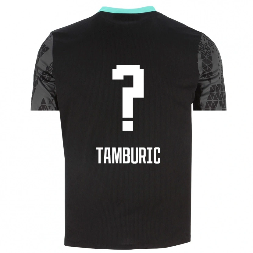 Danxen Kinderen Vukasin Tamburic #0 Dim Grijs Zwart Keepersshirt 2025/26 T-Shirt België