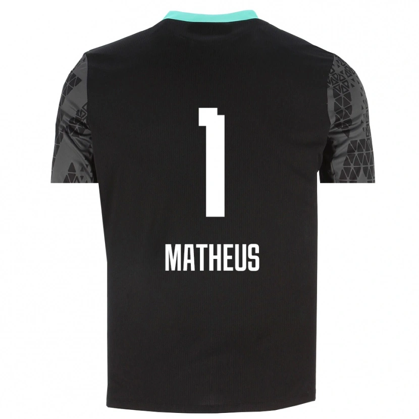 Danxen Kinderen Matheus #1 Dim Grijs Zwart Keepersshirt 2025/26 T-Shirt België