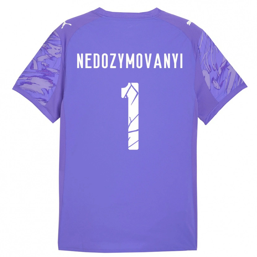 Danxen Kinderen Artem Nedozymovanyi #1 Lila Paars Keepersshirt 2025/26 T-Shirt België