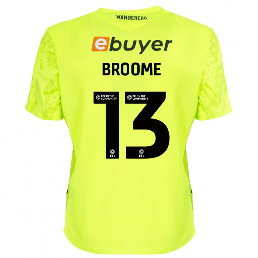 Danxen Kinderen Nathan Broome #13 Fluorescerend Groen Keepersshirt 2025/26 T-Shirt België