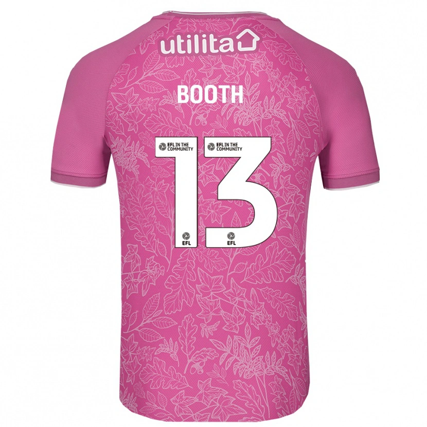 Danxen Kinderen Charlie Booth #13 Roze Zwart Keepersshirt 2025/26 T-Shirt België