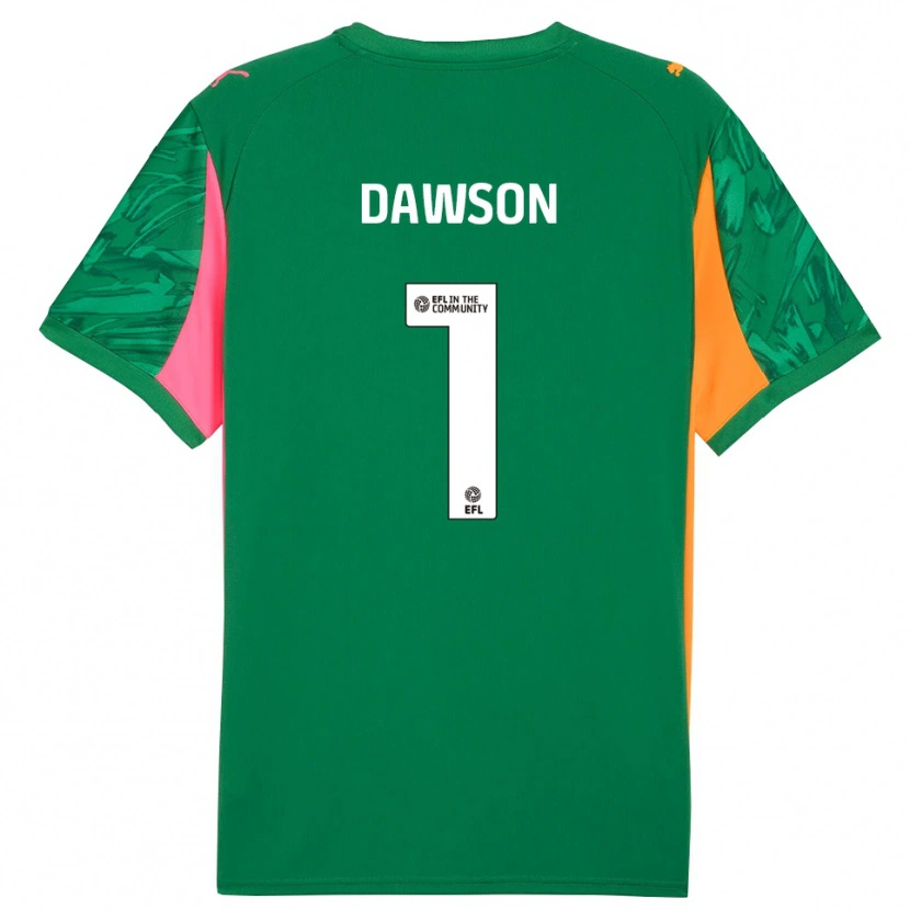Danxen Kinderen Cameron Dawson #1 Groen Oranje Roze Keepersshirt 2025/26 T-Shirt België