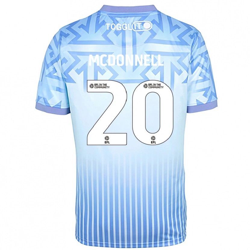Danxen Kinderen Joe McDonnell #20 Lichtblauw Wit Keepersshirt 2025/26 T-Shirt België