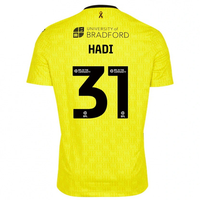 Danxen Kinderen Zac Hadi #31 Geel Zwart Keepersshirt 2025/26 T-Shirt België