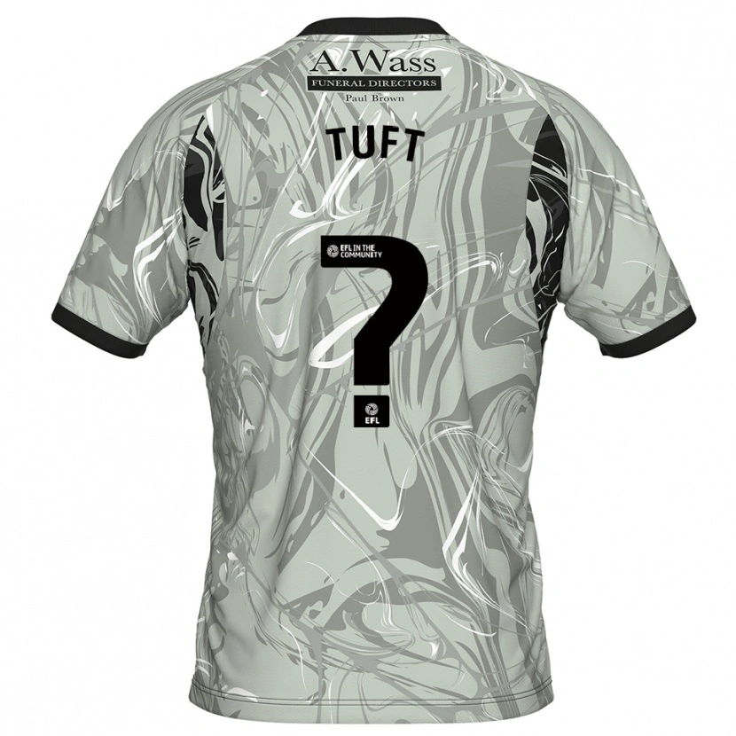 Danxen Kinderen Jacob Tuft #0 Lichtgrijs Zwart Keepersshirt 2025/26 T-Shirt België